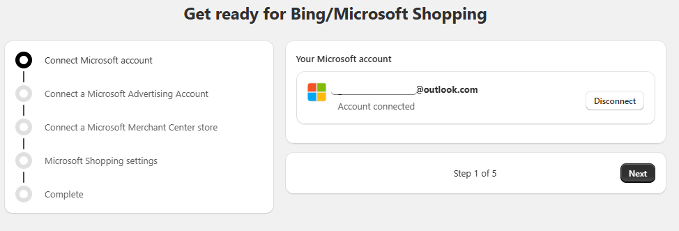 Connect to Microsoft Merchant Center