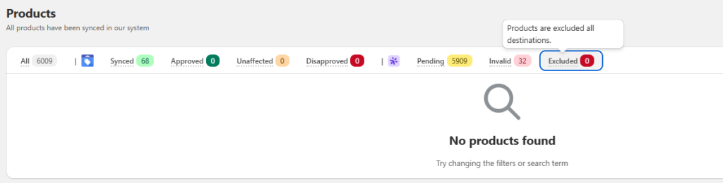 FeedNexa Status Excluded