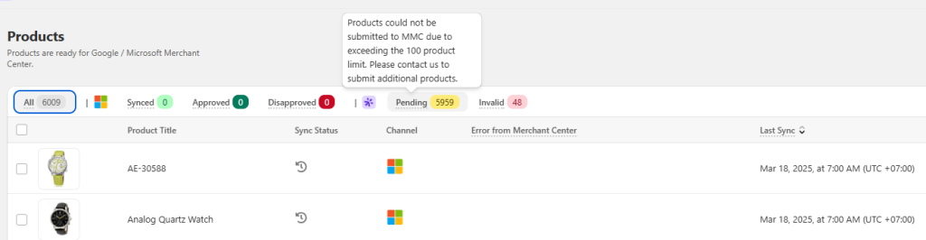 FeedNexa Status pending