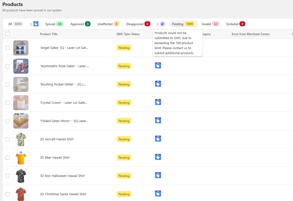 FeedNexa Status pending