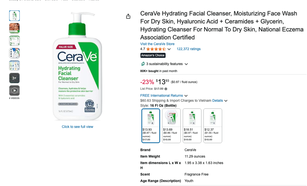 Product Descriptions Example